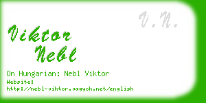 viktor nebl business card